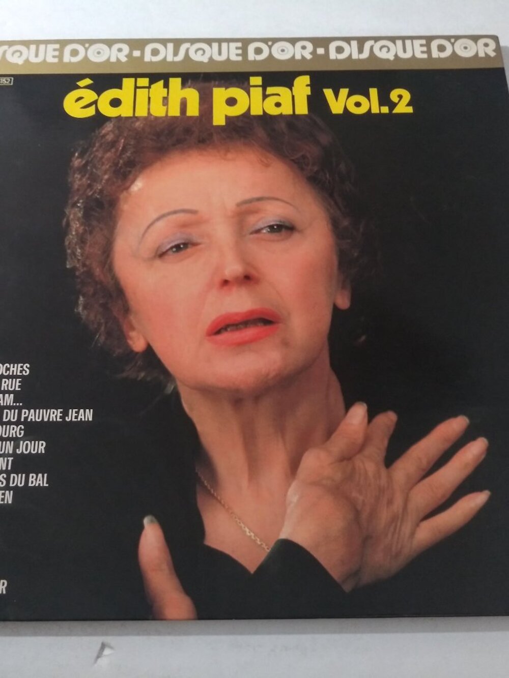 Edith Piaf - Le Disque D'or D'Edith Piaf Vol. 2 VG++ Original France Record 1977